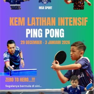 Makan  : Latihan Intensif Pingpong (29 December 2025 - 3 Januari 2026)
